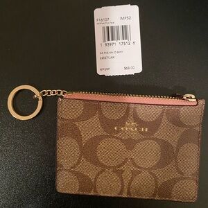 Coach ID holder/ key chain / coin pouch skinny